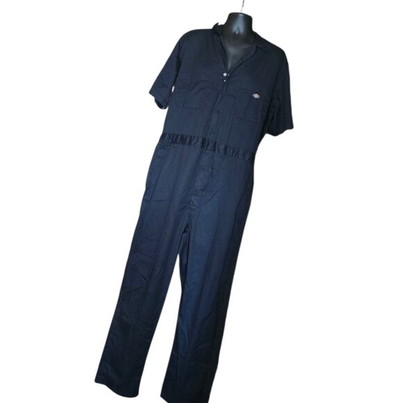 LNWOT  -  DICKIES FLEX Black Short Sleeve Coverall sz M - Picture 1 of 9